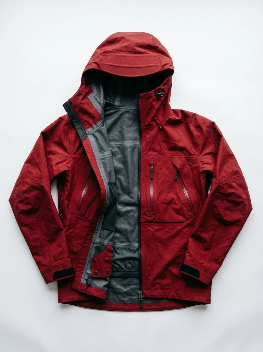 Outerwear featured in Couloir Red