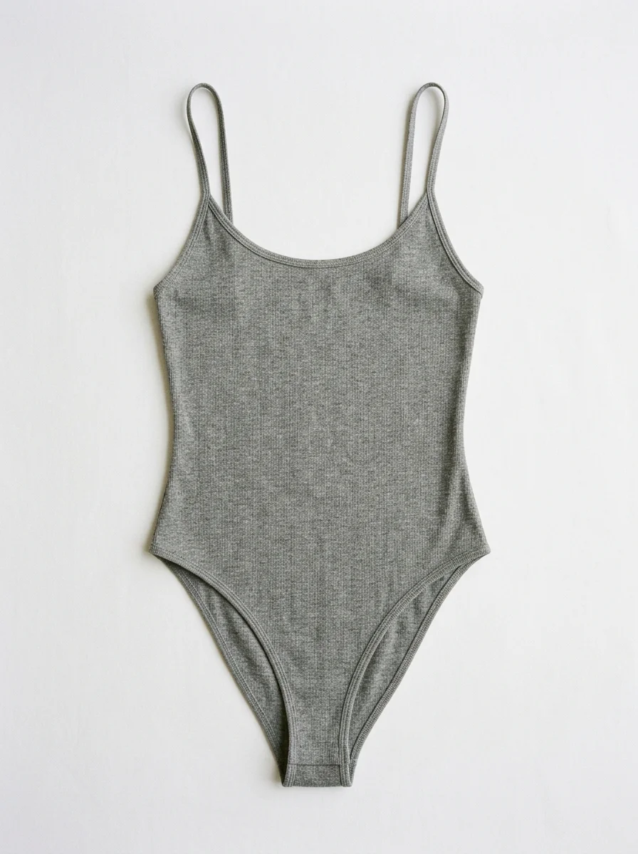 Top featured in Grey Bodysuit